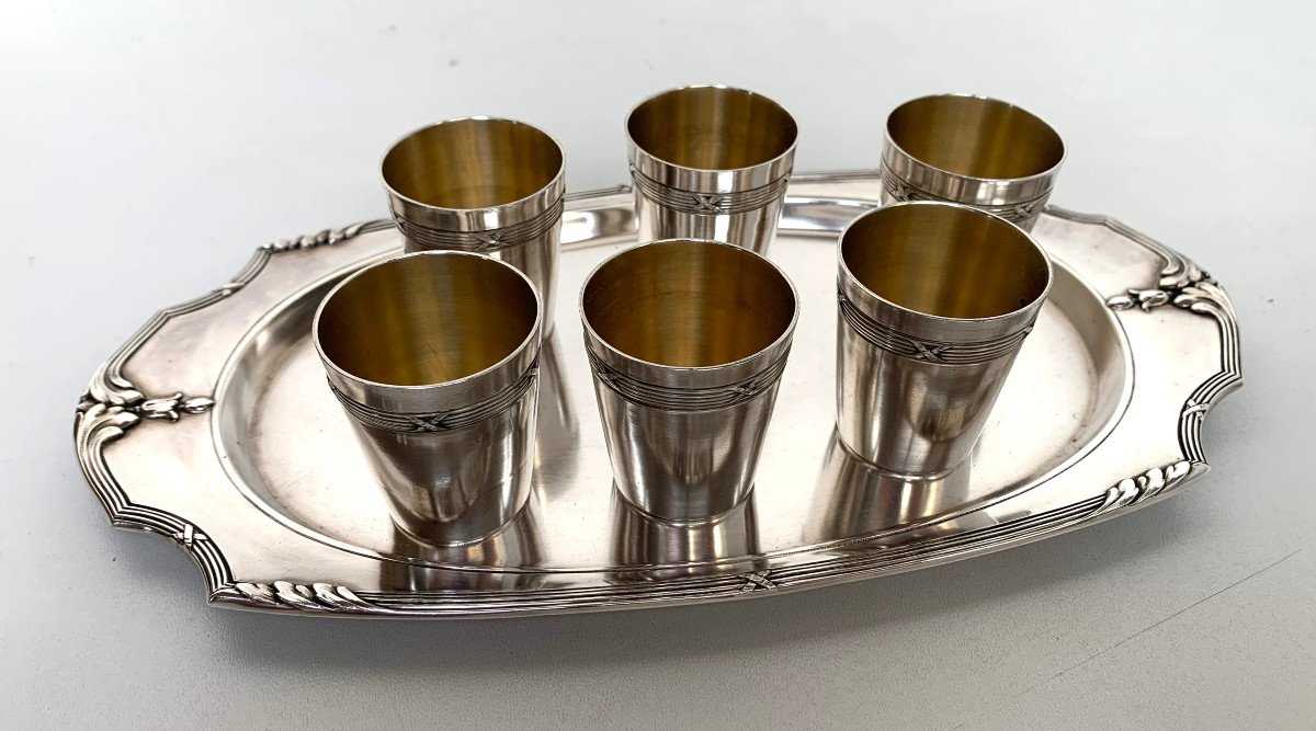 Silver Plated Vodka Set-photo-4