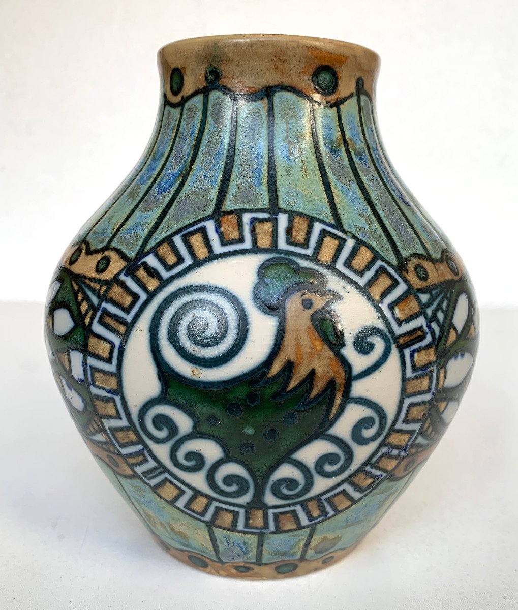 Vase en grès KERAMIS - Charles CATTEAU - Art Deco - 1920 - Atelier de Fantaisie