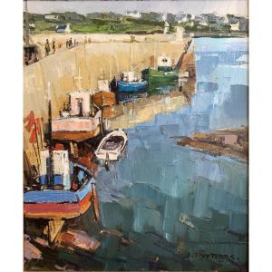 Jean-pierre Le Bras (1931-2017) - Official Painter Of The Navy - Saint-quay, Brittany