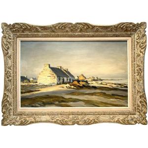 André Dauchez (1870-1948) - La Palue, Brittany - Oil On Canvas