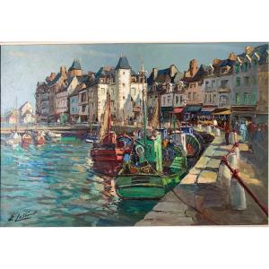 Edouard Le Saout (1909-1981) - Le Croisic, Brittany - Oil On Canvas