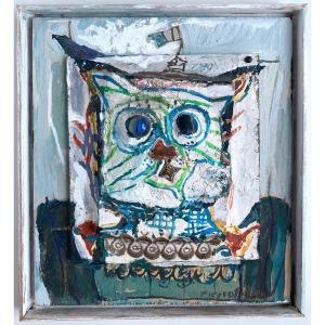 Simone Picciotto (born In 1930) - The Cat - Art Brut, Outsider Art, Singular Art