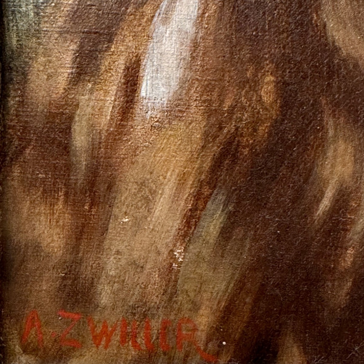 Portrait Of A Child By Marie-augustin Zwiller, Alsatian Painter-photo-3