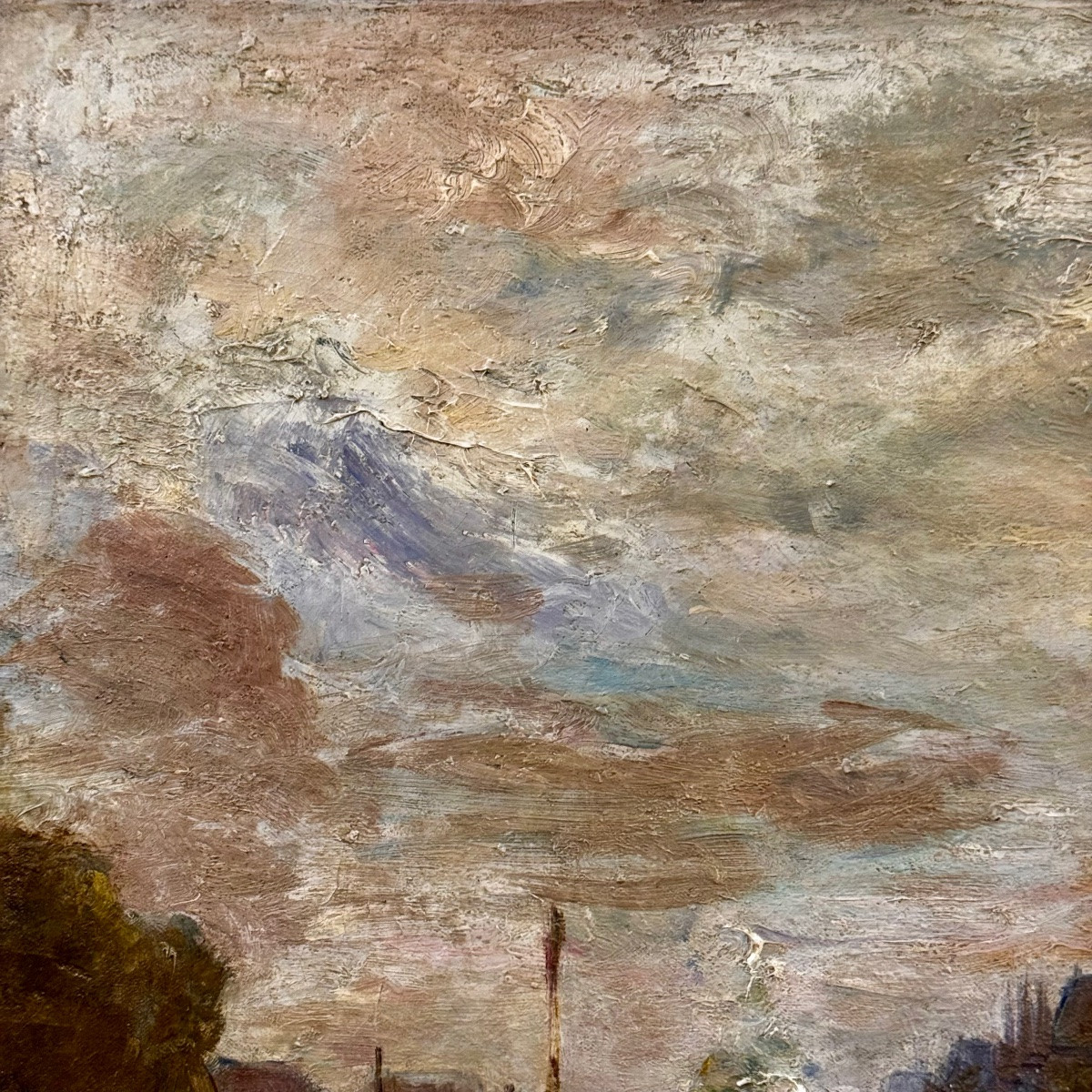 The Archbishop's Bridge And Notre Dame De Paris By Gustave Madelain (1867-1944)-photo-2