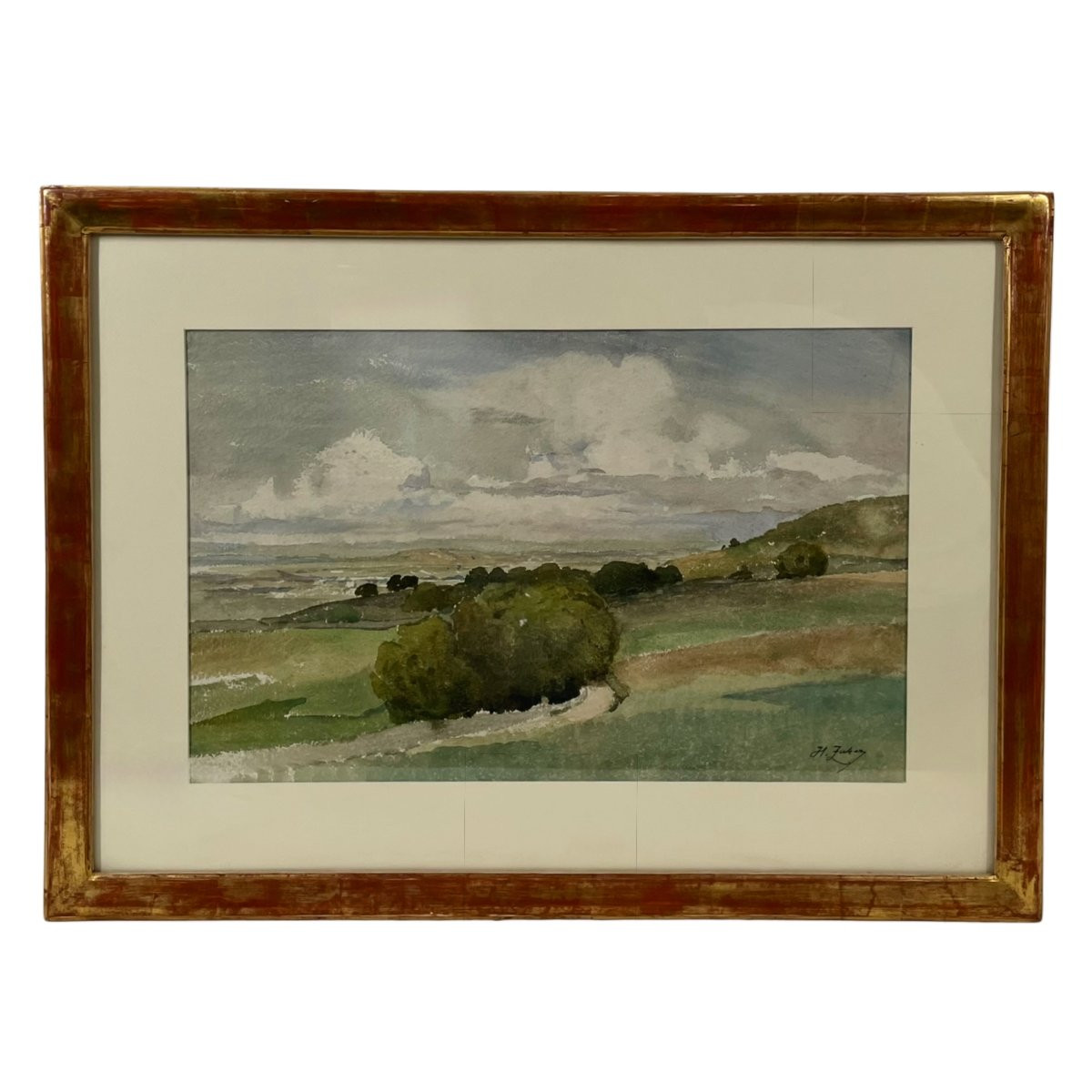 Landscape Of The Orchamps Plain By Henri Zuber -photo-2