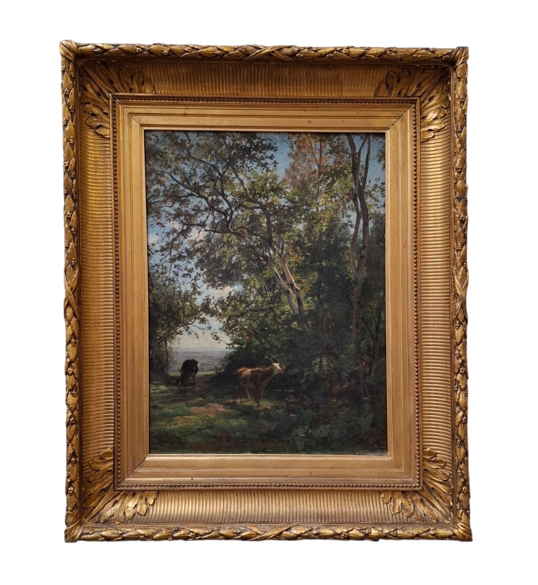 Sous-bois à Winkel signé Henri Zuber -photo-2