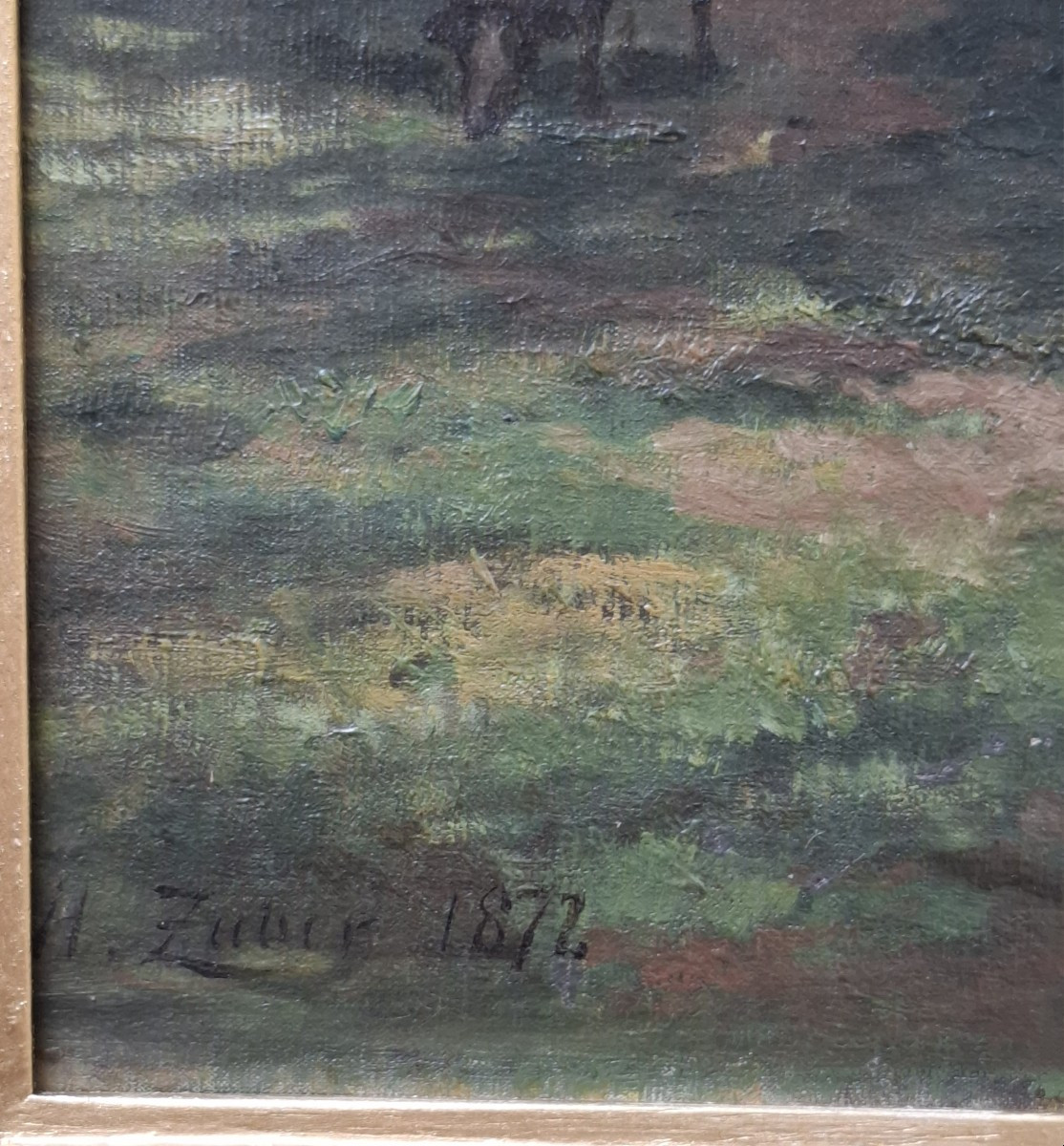 Sous-bois à Winkel signé Henri Zuber -photo-3