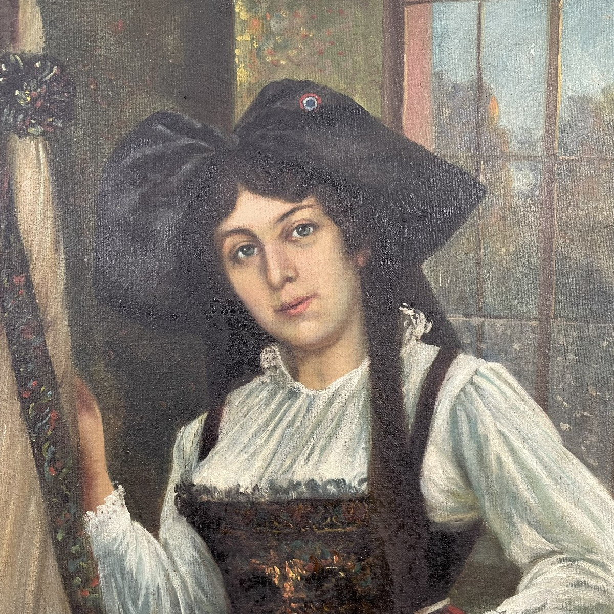 Portrait Of An Alsatian Woman By François-xavier Krugler -photo-1