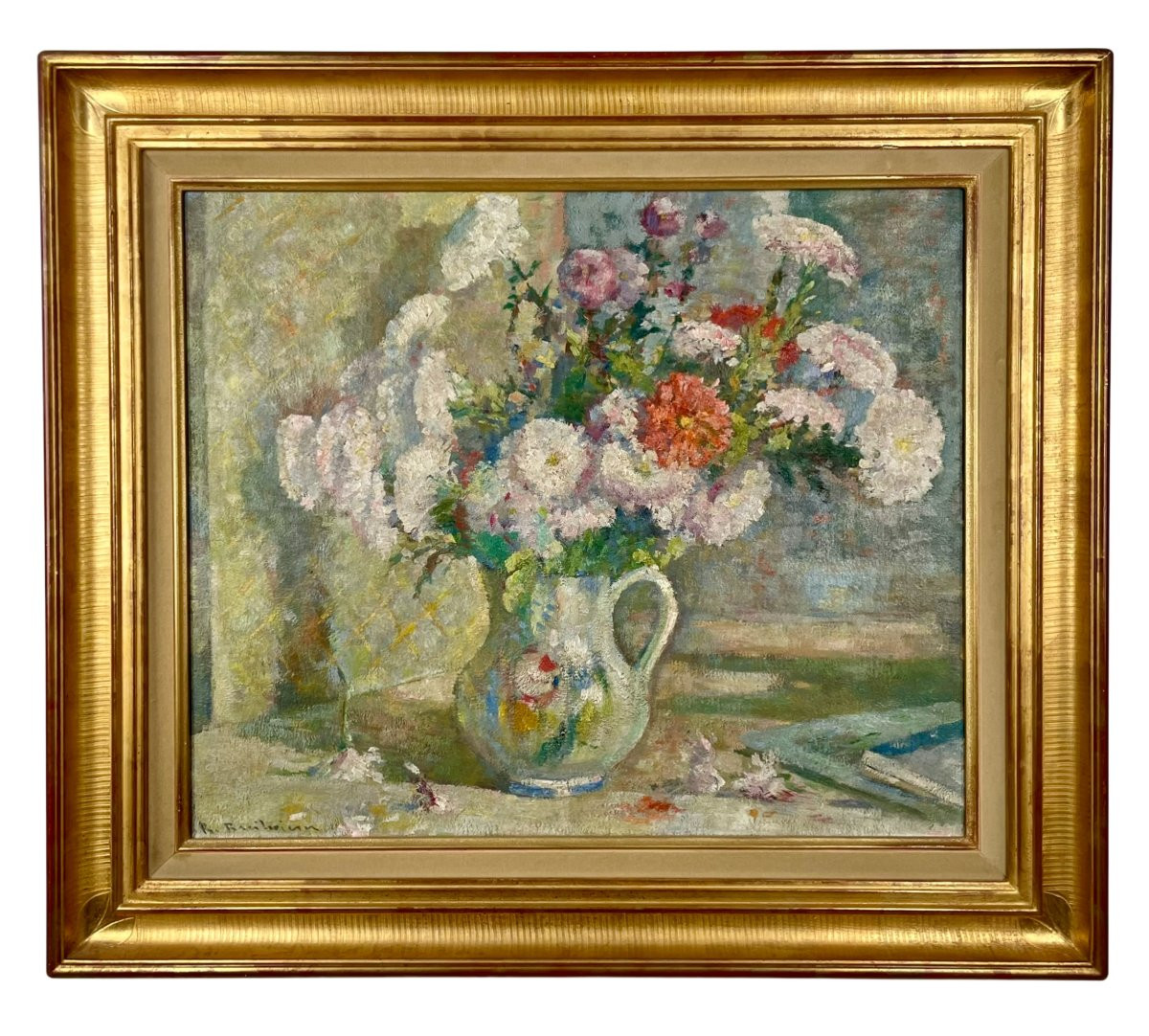 A Bouquet Of Flowers In Soft Hues By Robert Breitwieser -photo-3