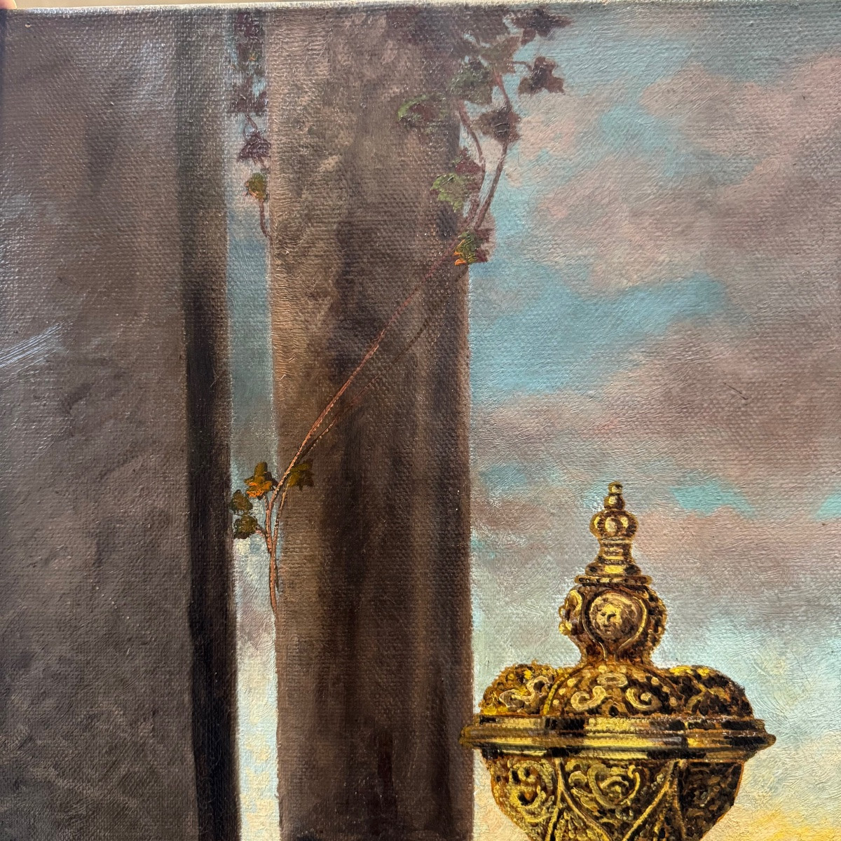 Festin de Fruits et Gibiers Nature Morte signée Wieduwilt( 1841-1930)-photo-4