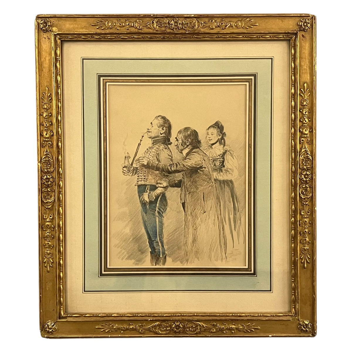 Edouard Explains: Hussar With A Pipe And Alsatian Woman -photo-2