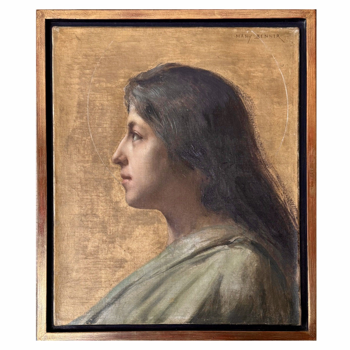 Benner Many: Jeune Italienne auréolée  -photo-2