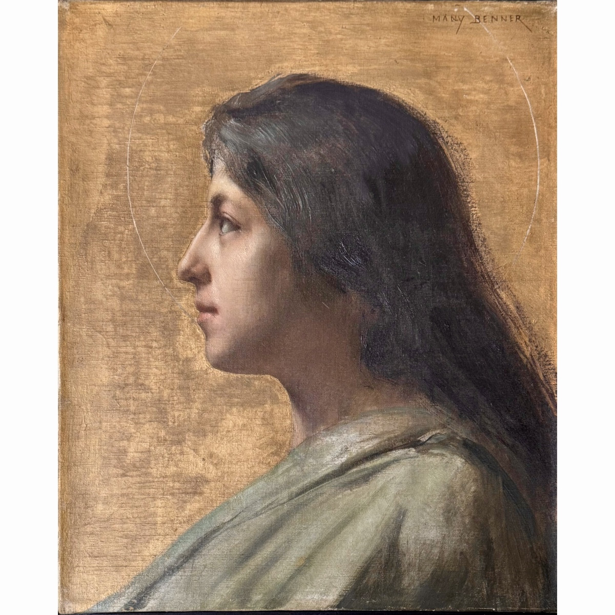 Benner Many: Jeune Italienne auréolée  