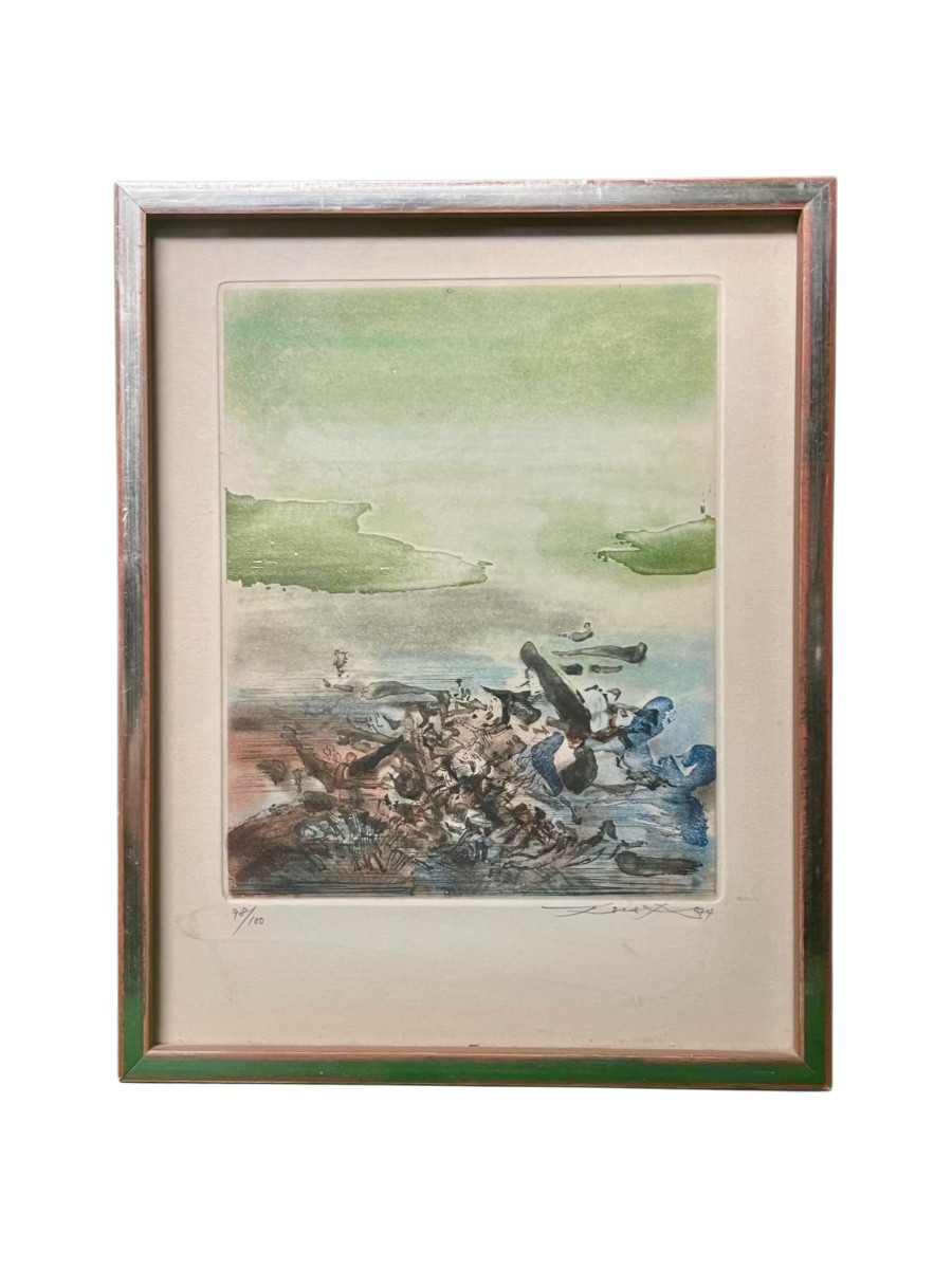 Zao Wou-ki (1921-2013) Lithograph-photo-2