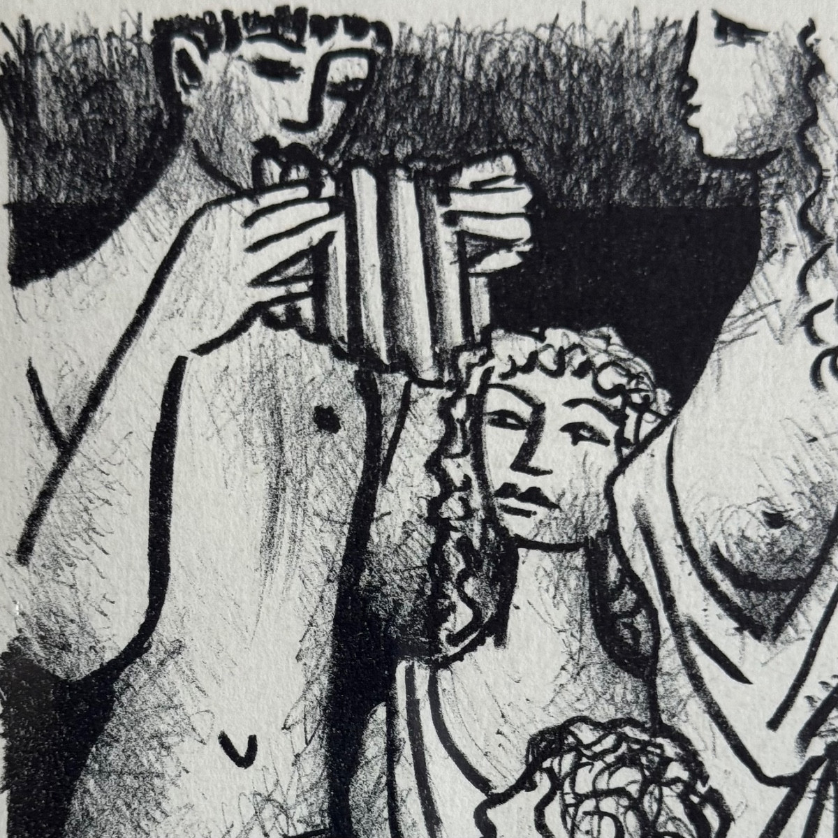 Dussour Relationship Around Music Drawing-photo-4