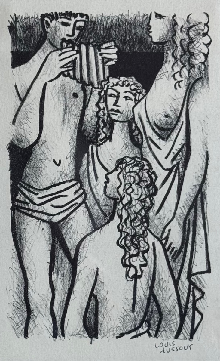 Dussour Relationship Around Music Drawing-photo-1