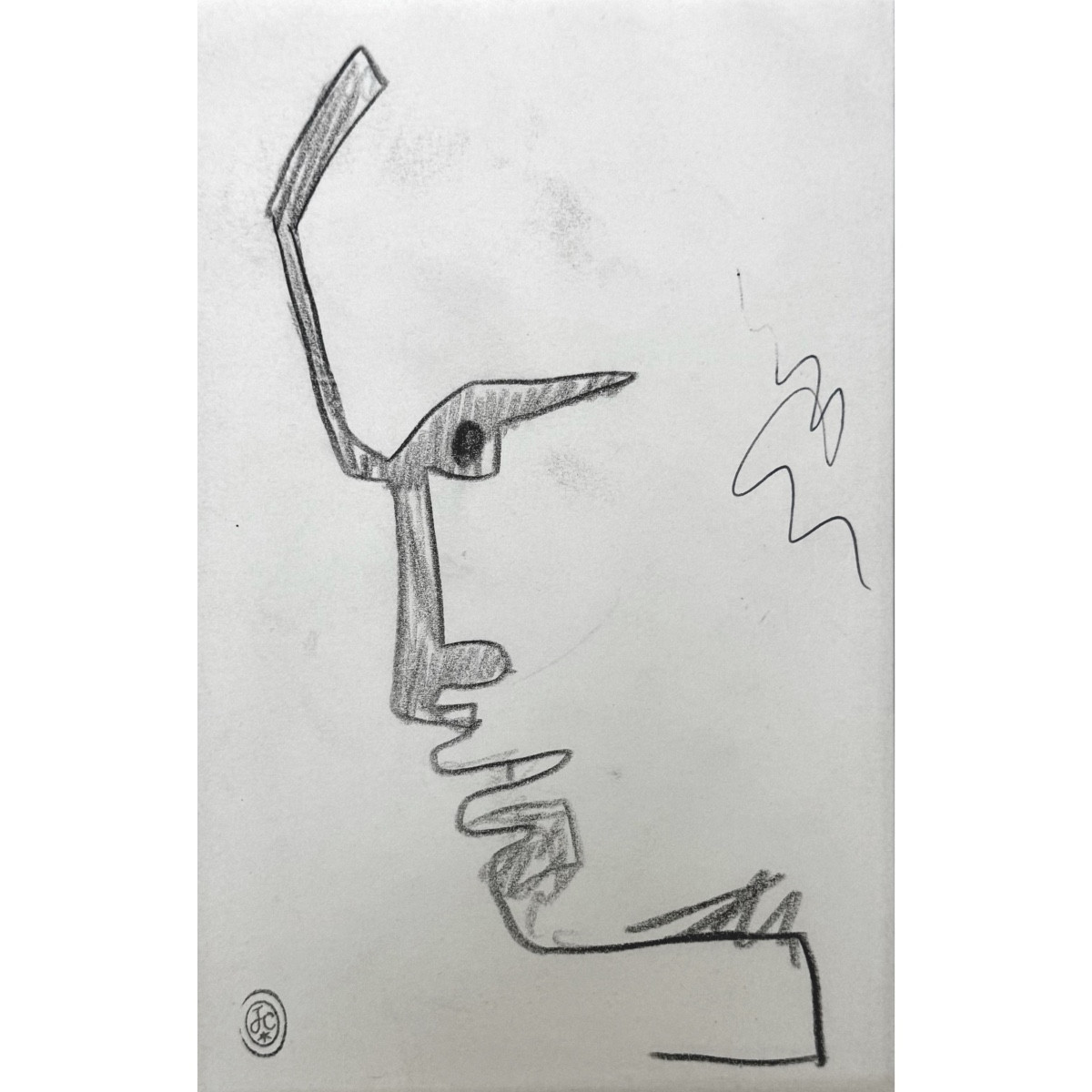 Head In Profile Jean Cocteau