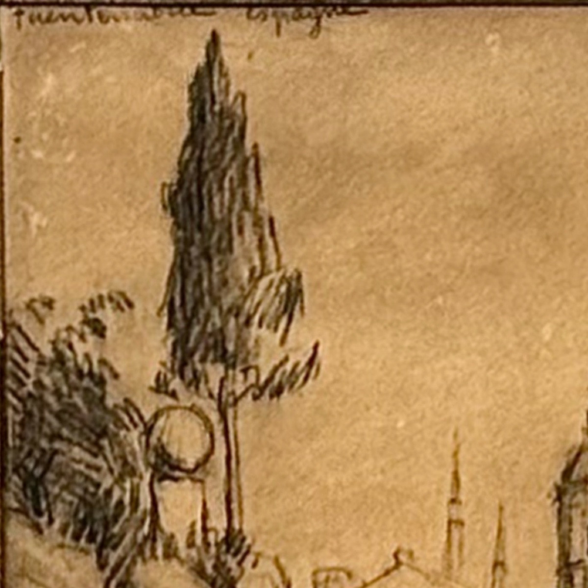 Picabia Charcoal Drawing Animated Street Fuenterrabia-photo-3
