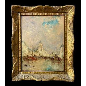 Venice, "basilica Of Santa Maria Della Salute," By Jean-étienne Karnec (1865–1934)