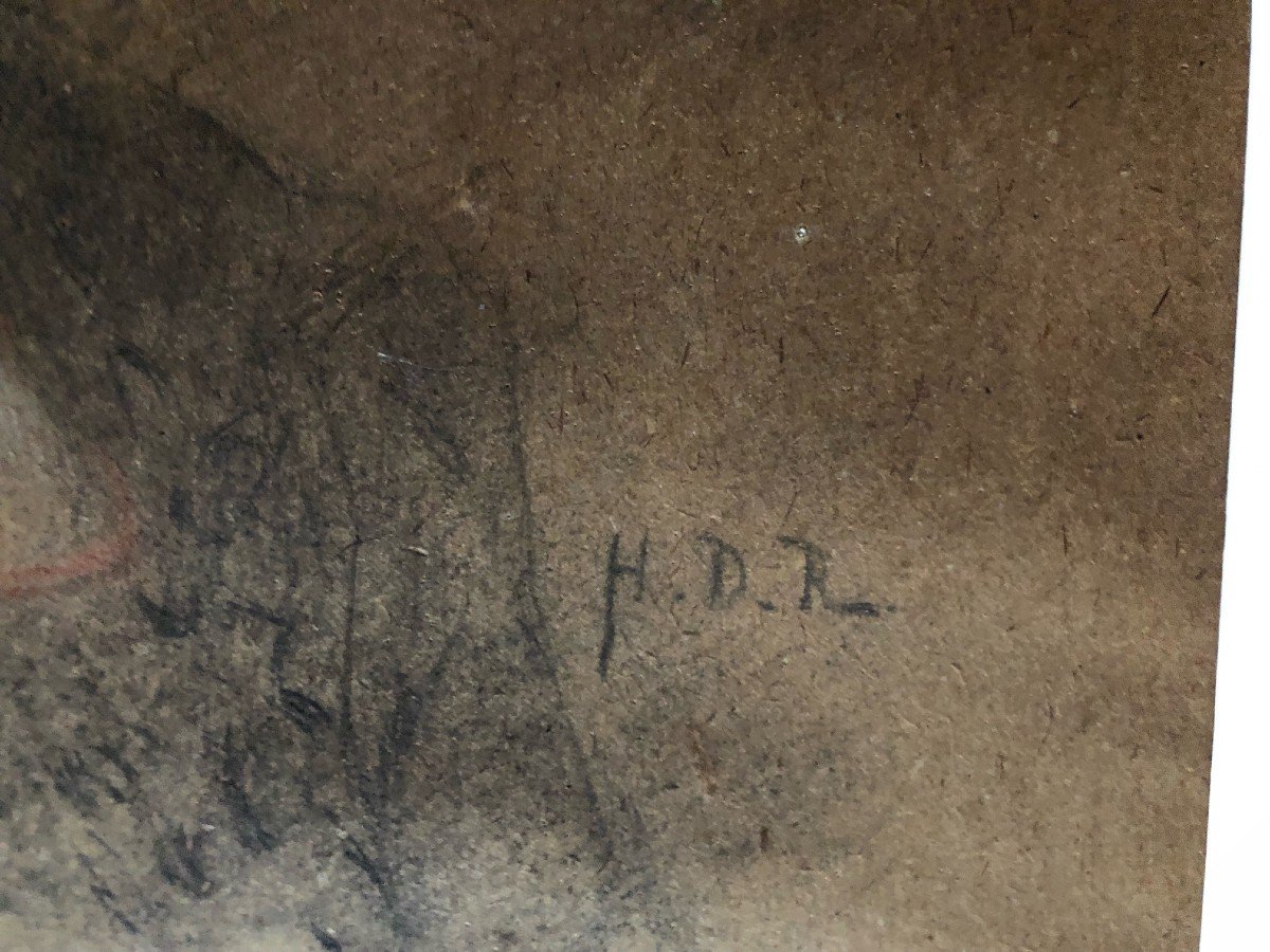 Portrait Symboliste Signé Hdr-photo-3