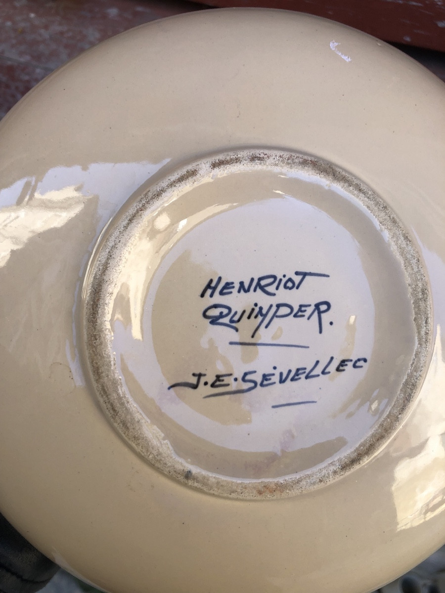 Vase With Rotating Breton Decoration By Jim Sevellec -photo-4