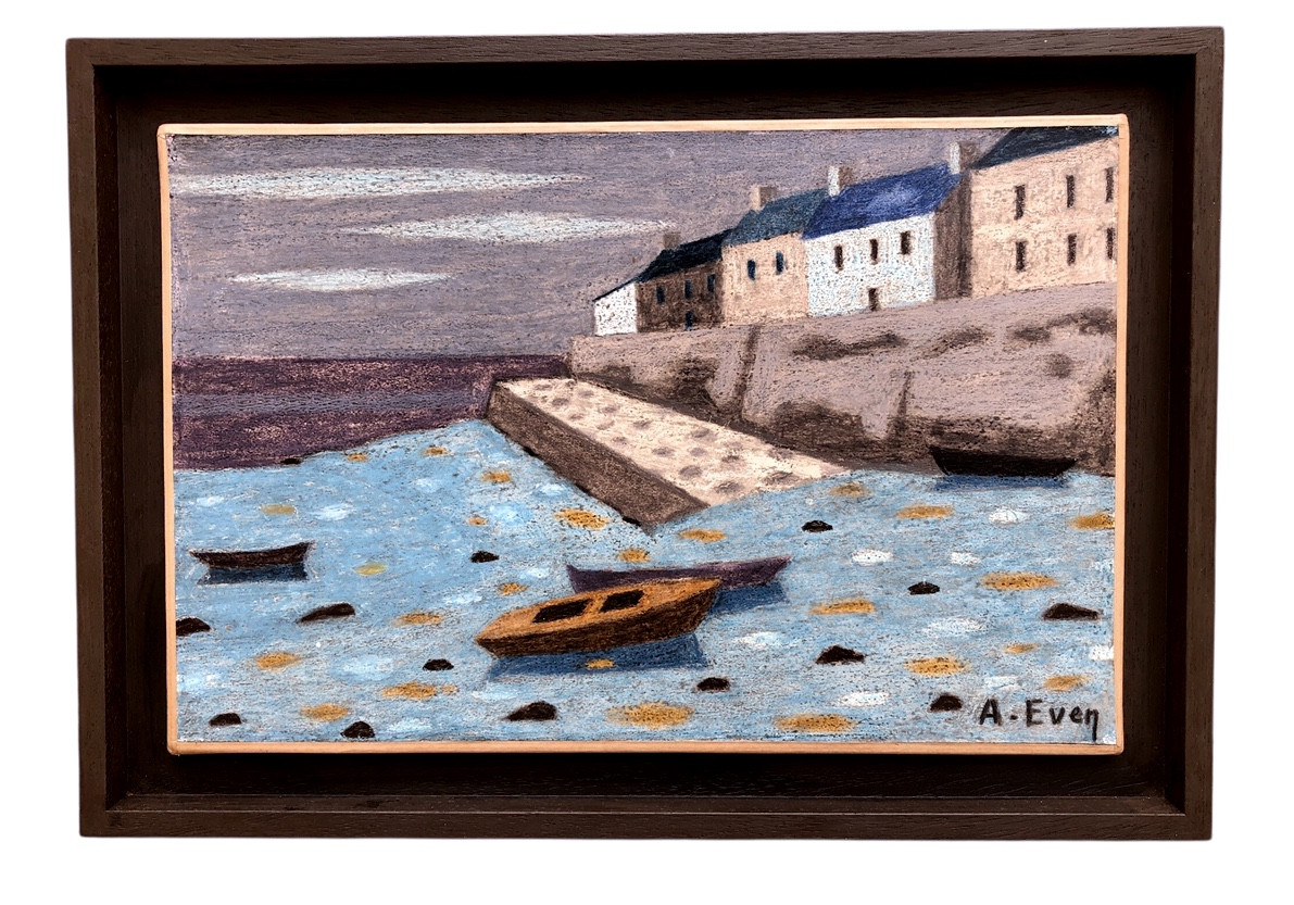 Petit port en Bretagne par André Even (1918-1997)