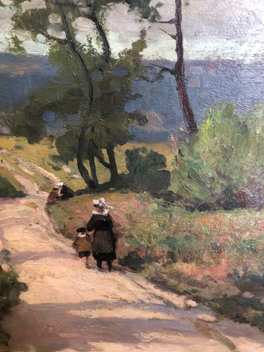  SUR LE CHEMIN EN BRETAGNE Vers le Squevel  par Jules Hervé-Mathé -photo-2
