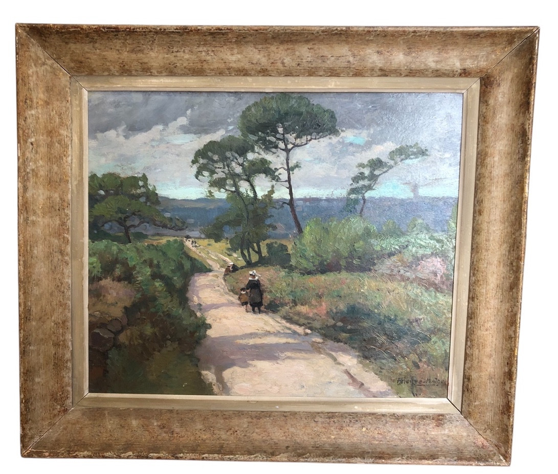  SUR LE CHEMIN EN BRETAGNE Vers le Squevel  par Jules Hervé-Mathé -photo-3