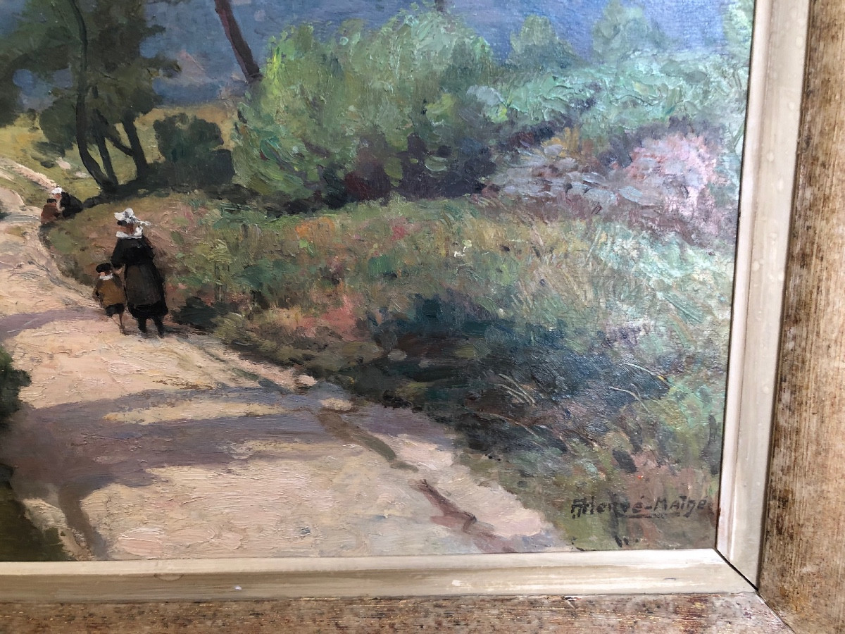  SUR LE CHEMIN EN BRETAGNE Vers le Squevel  par Jules Hervé-Mathé -photo-4