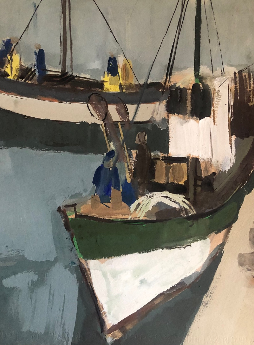 Chalutiers à quai daté 56-photo-2