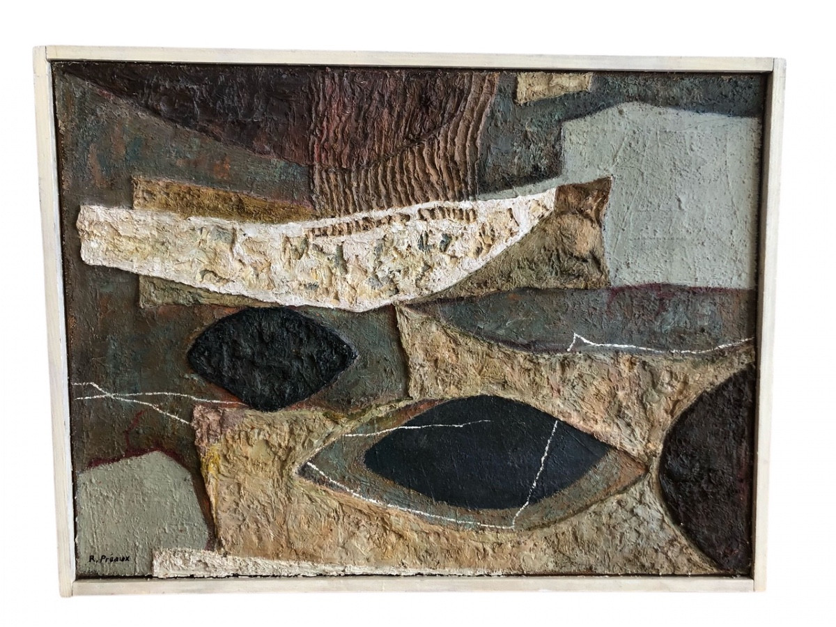 Abstract Painting By Raymond Préaux Known As The Agent 