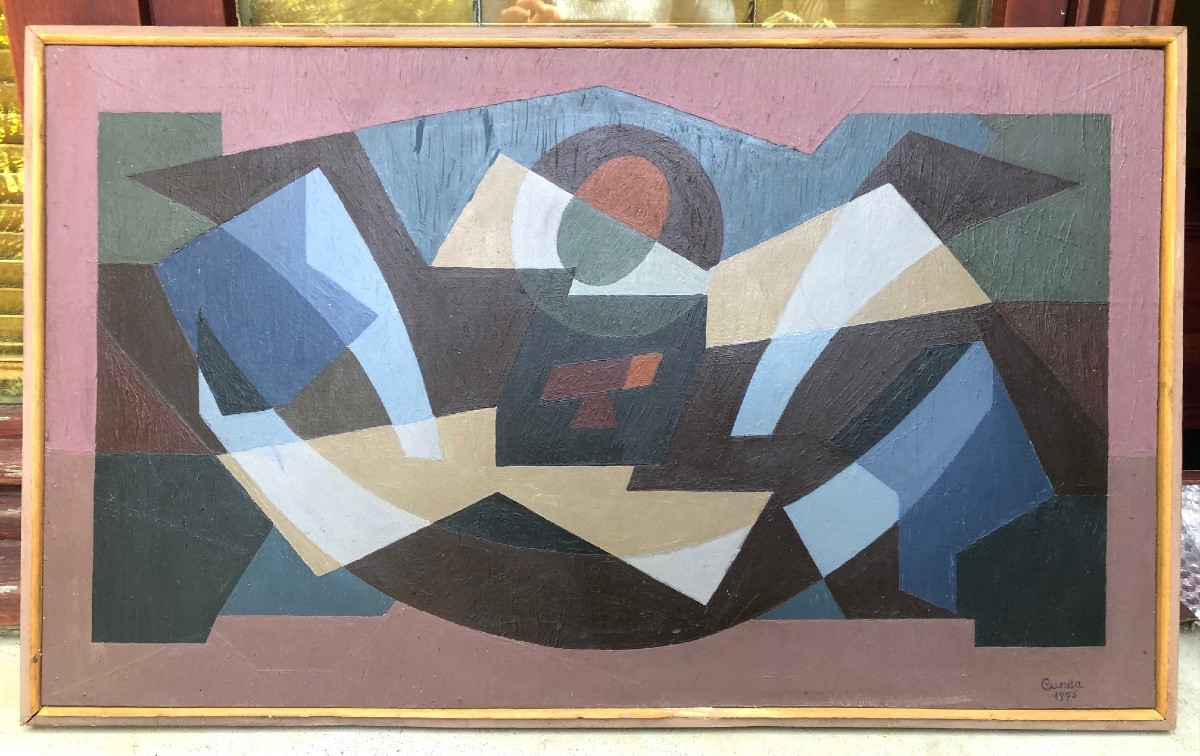 Composition abstraite par Claude Cunda-photo-2