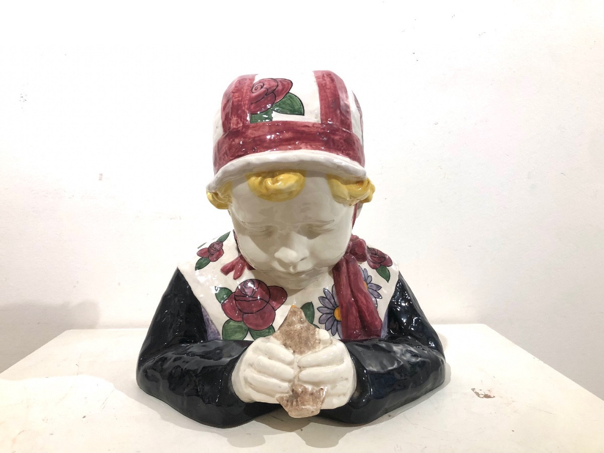 Petite fille l'oiseau par Henritette Porson 