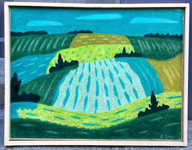 Les champs vert par André Even 