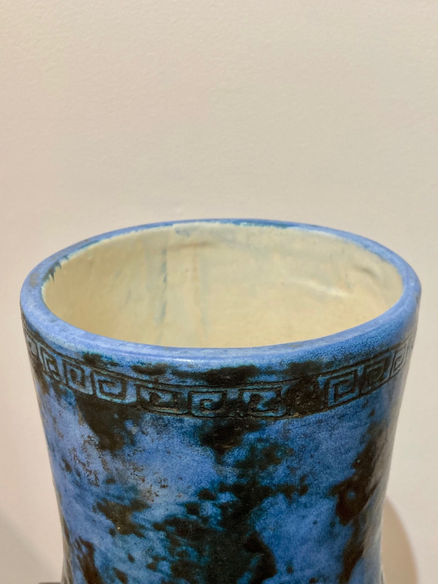 Large Vase With Scarified Decoration By Blin-photo-4