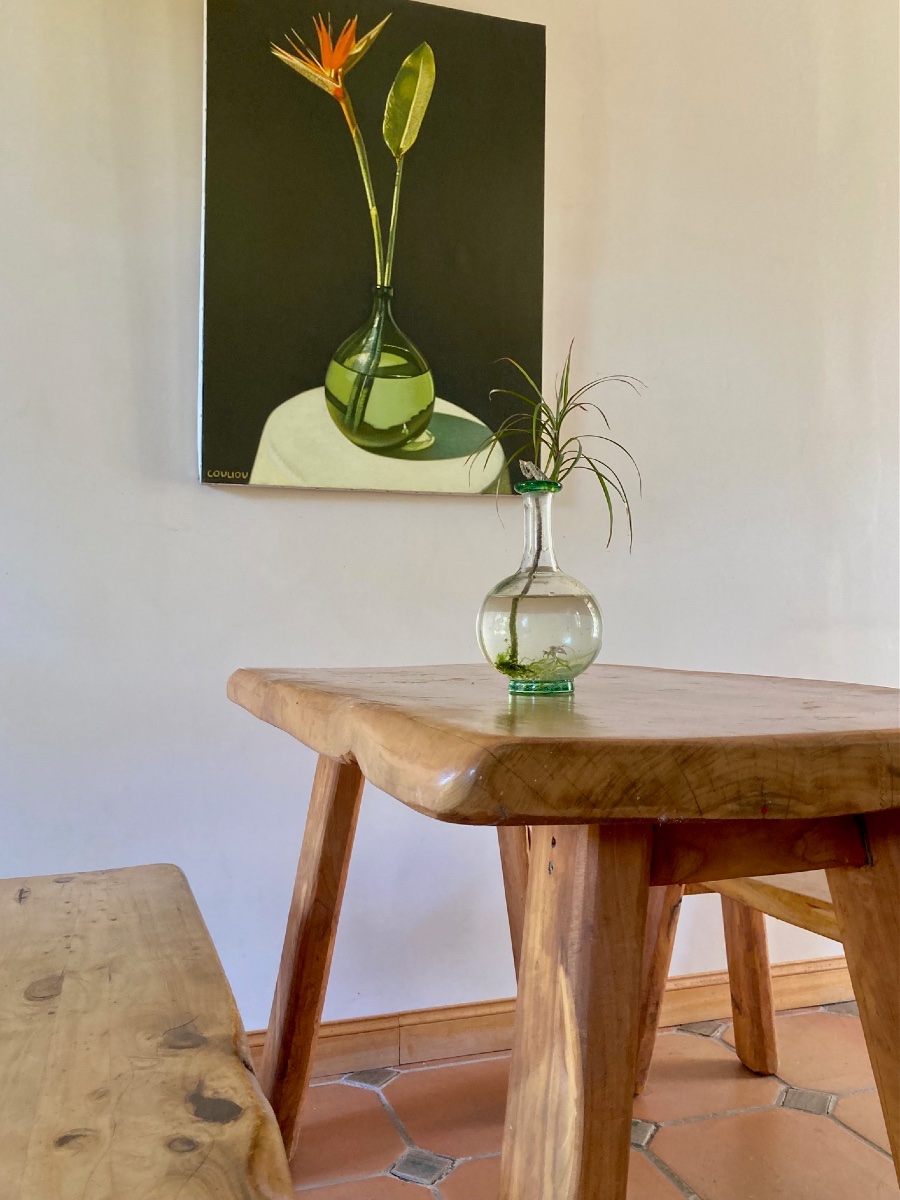 Ensemble Salle à manger brutaliste - Table et deux bancs - Circa 1960 -ERA Perriand-photo-4