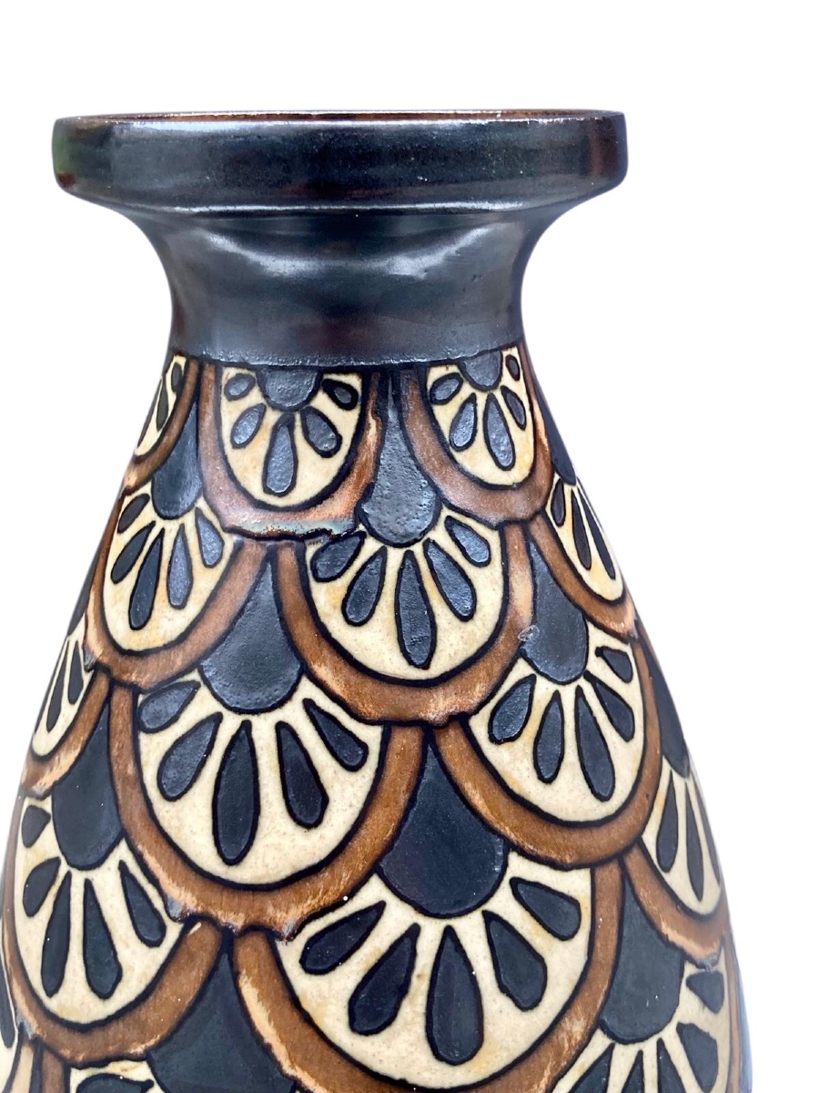 Large Odetta Vase With Palmette Decoration -photo-3