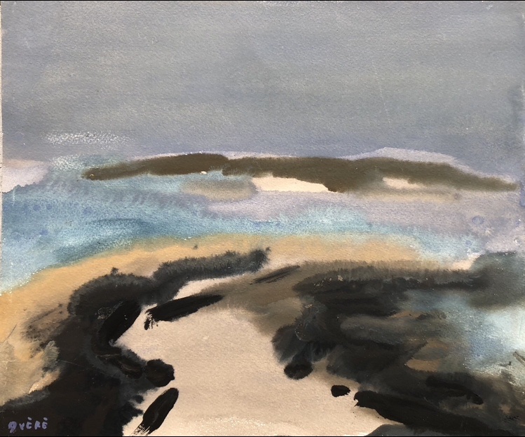 La plage Tréboul , Douarnenez par René Quéré
