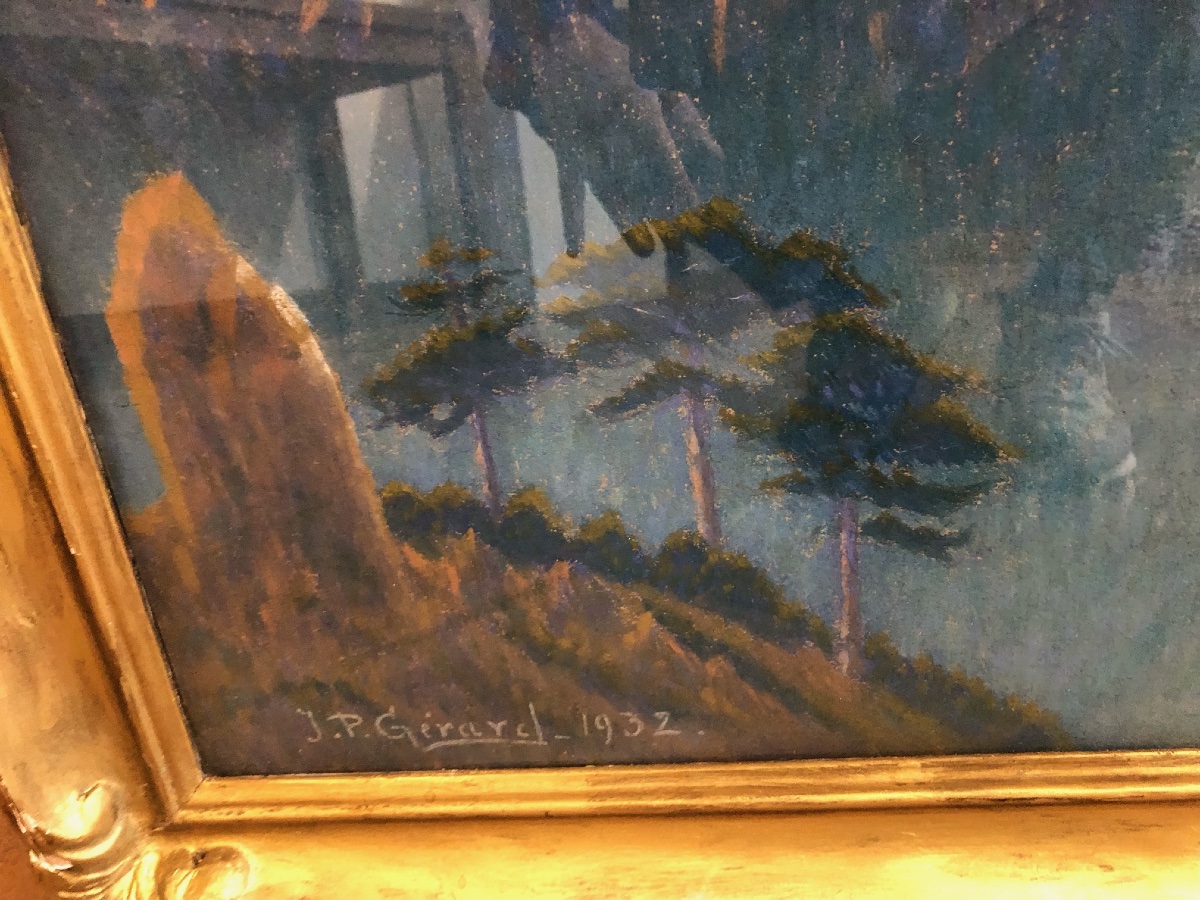 Symbolist Landscape By Gérard, 1932-photo-2