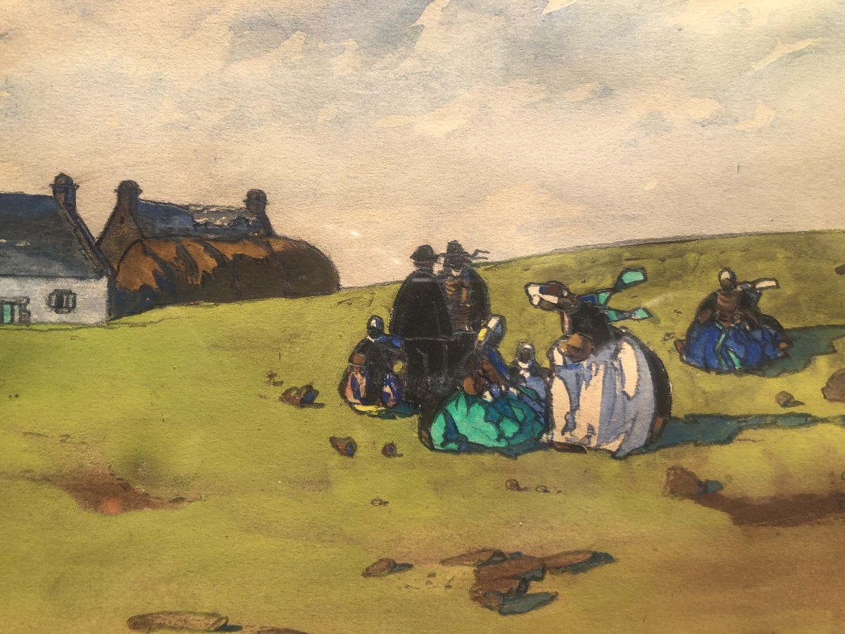 "the Surroundings Of Penmarc'h" In Brittany By Ernest Guérin -photo-4