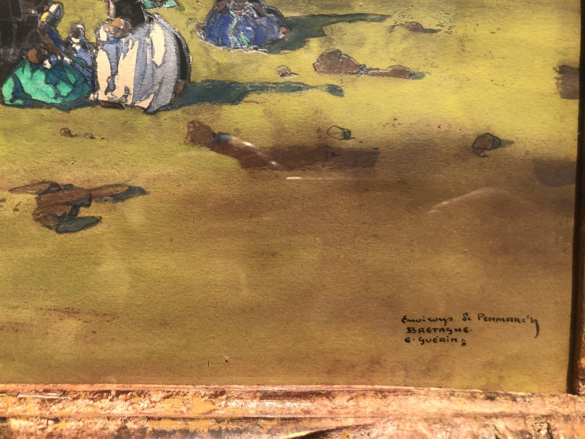 "the Surroundings Of Penmarc'h" In Brittany By Ernest Guérin -photo-1