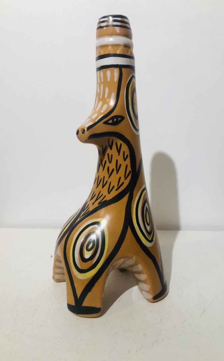 Keraluc , Pierre Toulhoat vase zoomorphe en grès émaillé-photo-2