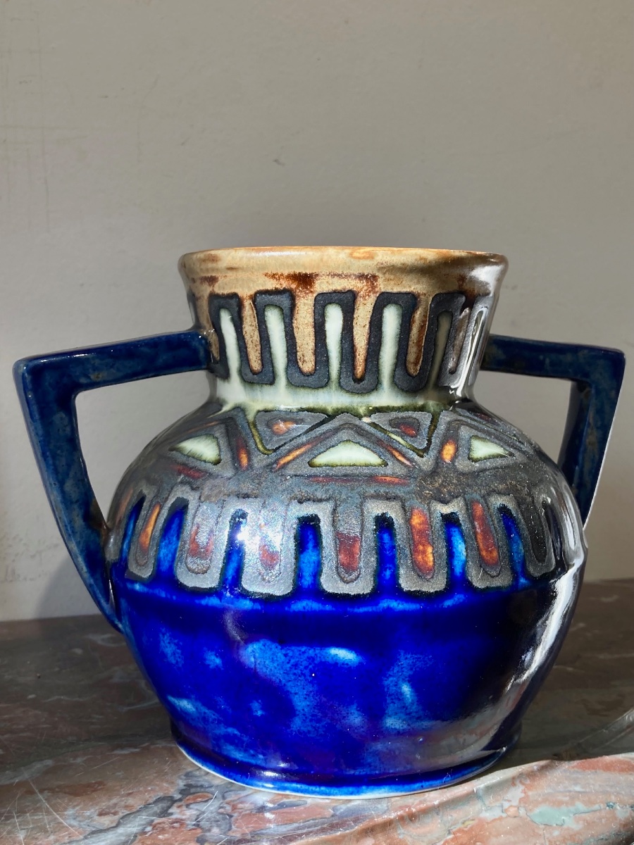 Vase pansu à deux anses Odetta Quimper 