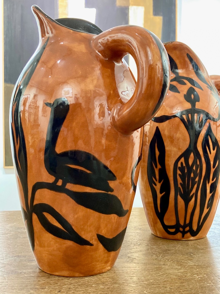 Ceramic Pitchers By Jean Lurçat For Sant Vicens 