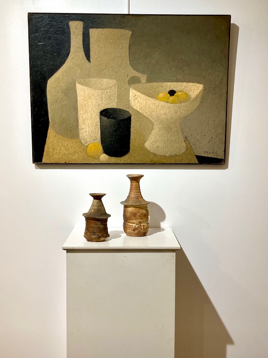 Still Life With Ceramics And Lemons By Ramón Prats -photo-3