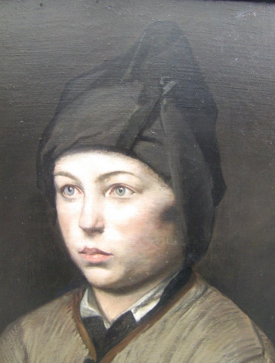 Portrait d'Un Jeune Ramoneur. Epoque Fin XIX ème.-photo-2
