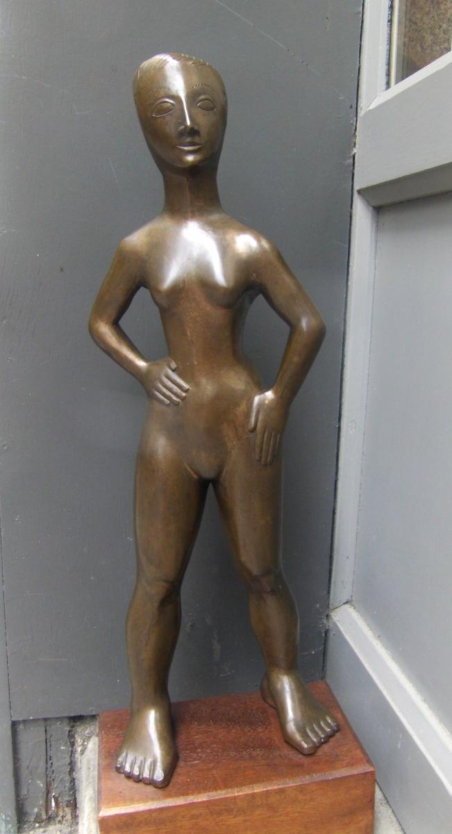 Sculpture En Bronze James Metcalf
