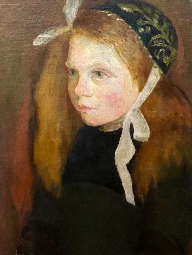 Portrait d'Une Petite Fille Bretonne