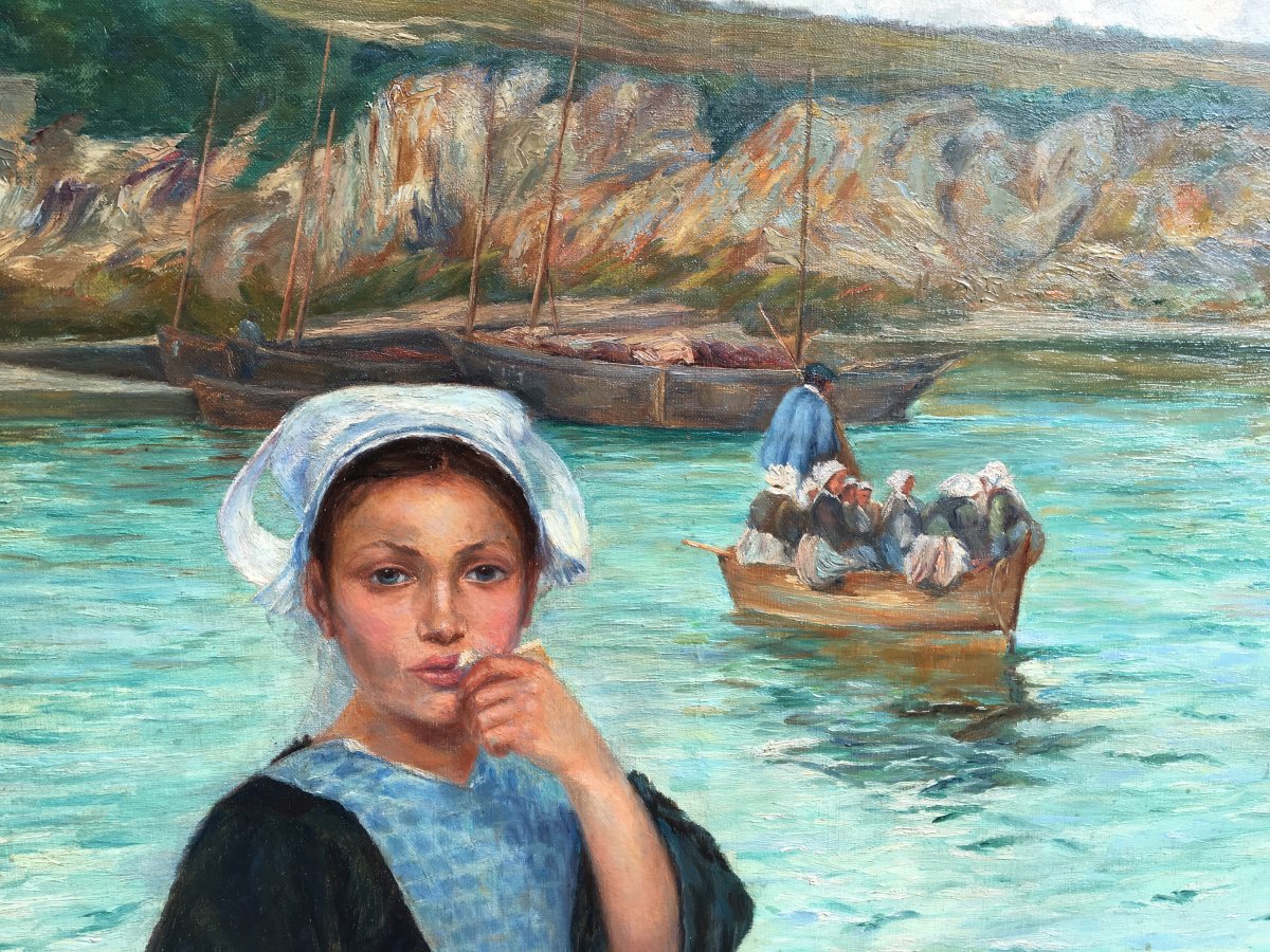 Grand Tableau Bretonne De la région de  Pont - Aven -photo-2