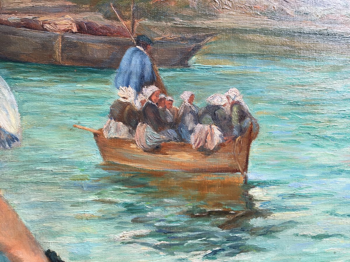 Grand Tableau Bretonne De la région de  Pont - Aven -photo-3